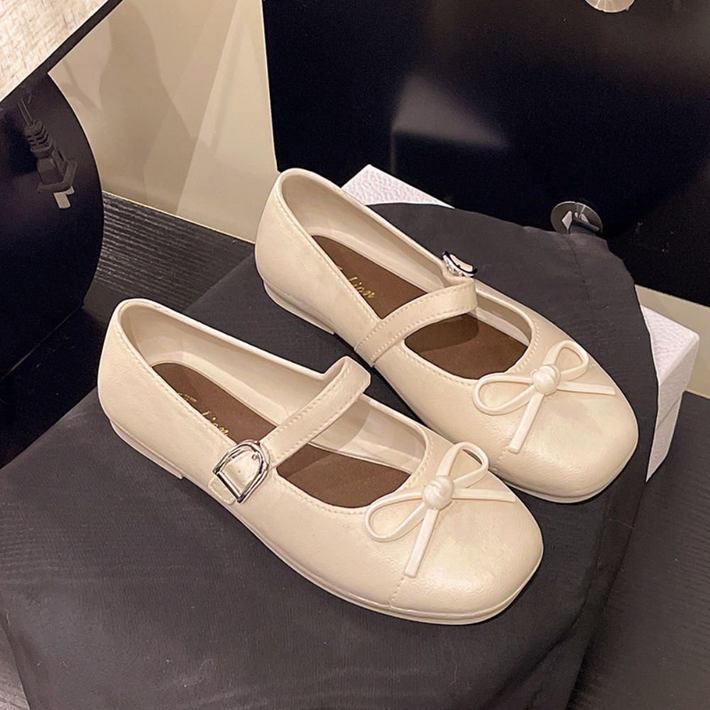 Mule Slip On - Sandales plates pour femmes avec nœud