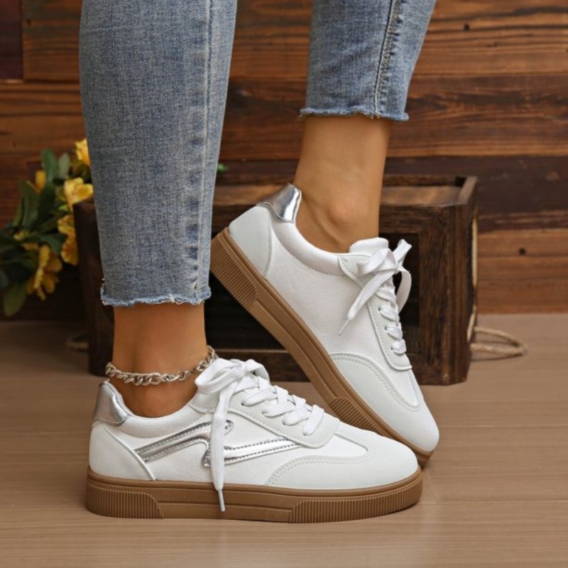 Women Shoes Tennis - Baskets de tennis plates pour femmes,